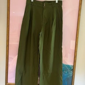 Olive green culottes